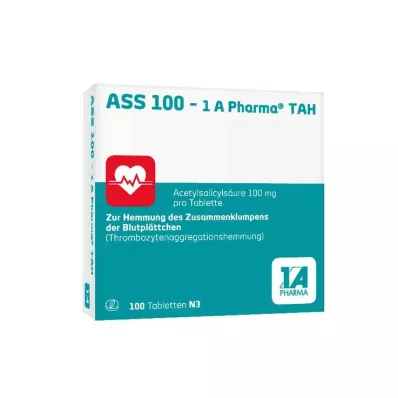 ASS 100-1A Pharma TAH Tablets, 100 pcs
