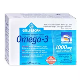 GESUNDFORM Omega-3 1,000 mg Vega Soft Capsules, 100 Capsules