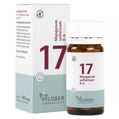 BIOCHEMIE Ploughmans Plaster 17 Manganum sulphuricum D 6 tbl, 100 pcs