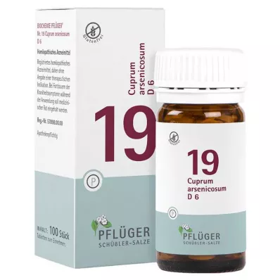 BIOCHEMIE Ploughmans Plaster 19 Cuprum arsenicosum D 6 tbl, 100 pc