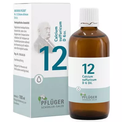 BIOCHEMIE Ploughmans Remedy 12 Calcium sulphuricum D 6 drip, 100 ml BIOCHEMIE Ploughmans Remedy 12 Calcium sulphuricum D 6 drip, 100 ml
