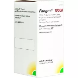 PANGROL 10,000 hard caps with enteric-coated pell, 50 pcs