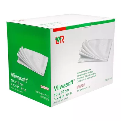 VLIWASOFT Fleece compresses 10x10 cm sterile 4l., 150 pcs