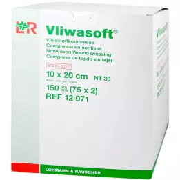 VLIWASOFT Fleece compresses 10x20 cm sterile 4l., 150 pcs