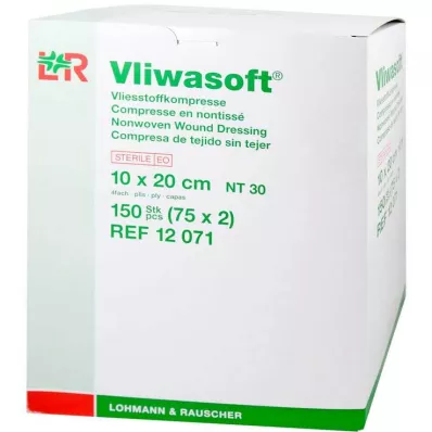VLIWASOFT Fleece compresses 10x20 cm sterile 4l., 150 pcs