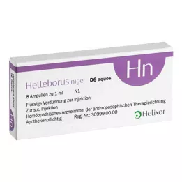 HELLEBORUS NIGER D 6 aquos.ampoules, 8 pcs