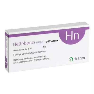 HELLEBORUS NIGER D 12 aquos.ampoules, 8 pcs HELLEBORUS NIGER D 12 aquos.ampoules, 8 pcs