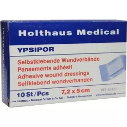 WUNDVERBAND Ypsipor sterile 5x7.2 cm, 10 pcs