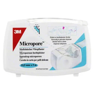 MICROPORE Non-woven plaster 1.25 cm x 5 m with abr.1530NP-0SD, 1 pc MICROPORE Non-woven plaster 1.25 cm x 5 m with abr.1530NP-0SD, 1 pc