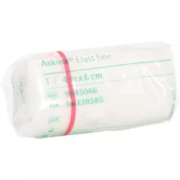 ASKINA Elast Fine bandage 6 cmx4 m cellophane, 1 pc