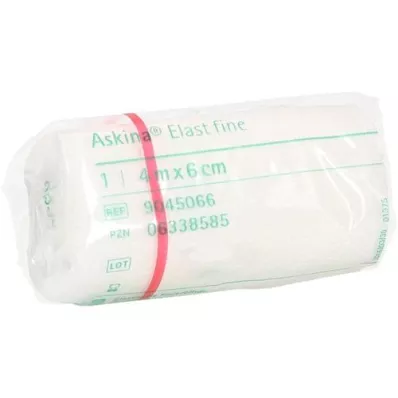 ASKINA Elast Fine bandage 6 cmx4 m cellophane, 1 pc