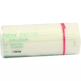 ASKINA Elast Fine bandage 8 cmx4 m cellophane, 1 pc