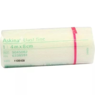 ASKINA Elast Fine bandage 8 cmx4 m cellophane, 1 pc