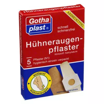 GOTHAPLAST Cornmed corn plaster 2x6 cm, 5 pcs GOTHAPLAST Cornmed corn plaster 2x6 cm, 5 pcs