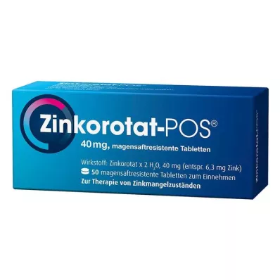 Zinc orotate-POS gastro-resistant tablets, 50 pcs