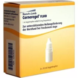 CORNEREGEL Fluid eye drops, 3X10 ml