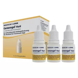 CORNEREGEL Fluid eye drops, 3X10 ml