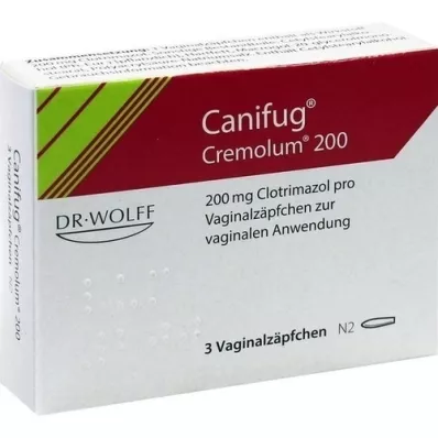 CANIFUG Cremolum 200 vaginal suppositories, 3 pcs