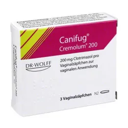 Canifug Cremolum 200 vaginal suppositories, 3 pcs