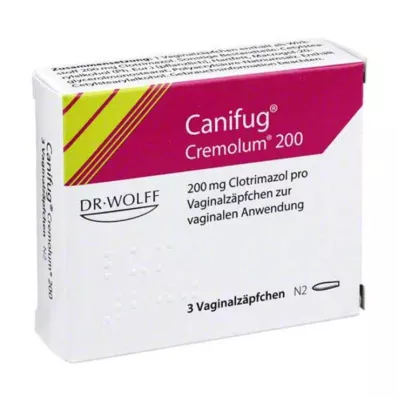 CANIFUG Cremolum 200 vaginal suppositories, 3 pcs CANIFUG Cremolum 200 vaginal suppositories, 3 pcs