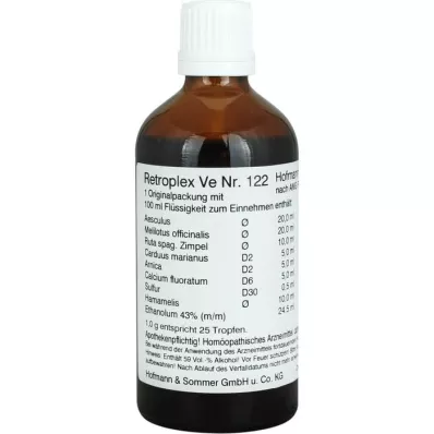 RETROPLEX VE No.122 drops, 100 ml