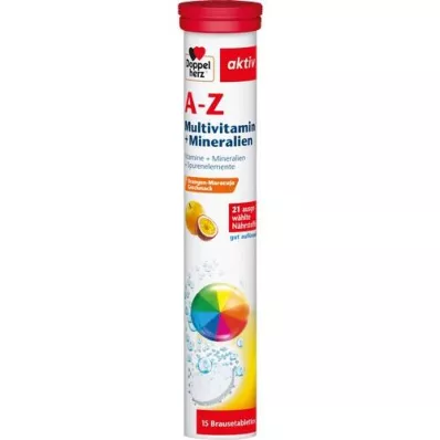 DOPPELHERZ A-Z Multivitamin+Minerals Effervescent tablets, 15 pcs