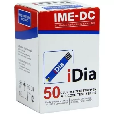 IDIA IME-DC Blood glucose test strips, 50 pcs