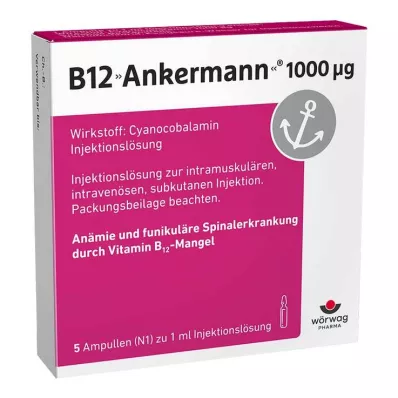 B12 ANKERMANN 1,000 μg Ampoules, 5X1 ml