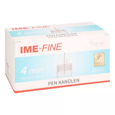 IME-fine Universal Pen Cannula 31 G 4 mm, 100 pcs