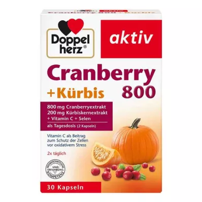 Doppelherz Cranberry+Pumpkin capsules, 30 pcs