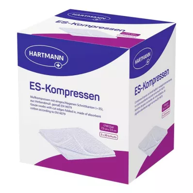 ES-KOMPRESSEN sterile 7.5x7.5 cm 12x bulk pack, 5X20 pcs