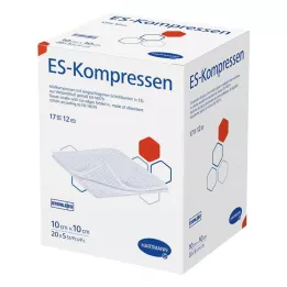 ES-KOMPRESSEN sterile 10x10 cm 12x bulk pack, 20X5 pcs