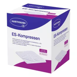 ES-KOMPRESSEN sterile 10x10 cm 12x bulk pack, 10X10 pcs