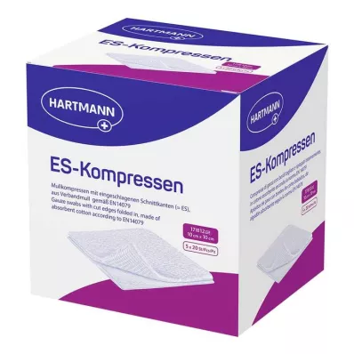 ES-Compresses sterile 10x10 cm large pack, 5x20 pieces