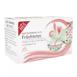 H&S Fruits with vitamin C filter sachet, 20X2.7 g