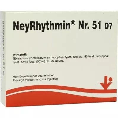 NEYRHYTHMIN No.51 D 7 Ampoules, 5X2 ml