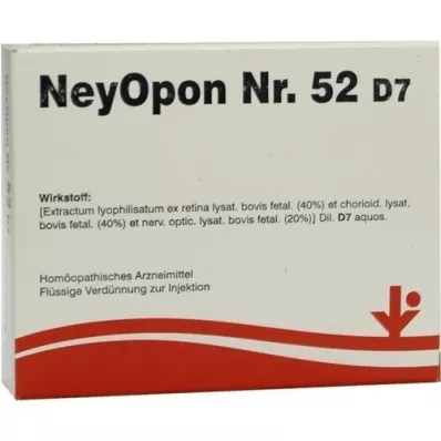 NEYOPON No.52 D 7 Ampoules, 5X2 ml