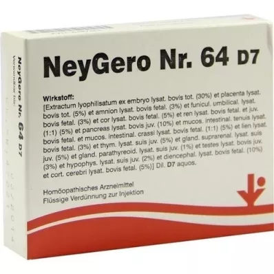 NEYGERO No.64 D 7 Ampoules, 5X2 ml