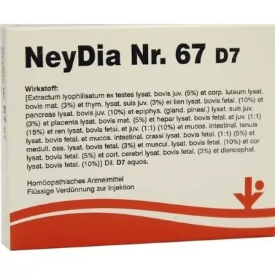 NEYDIA No.67 D 7 Ampoules, 5X2 ml