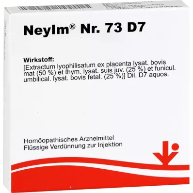 NEYIM No.73 D 7 Ampoules, 5X2 ml