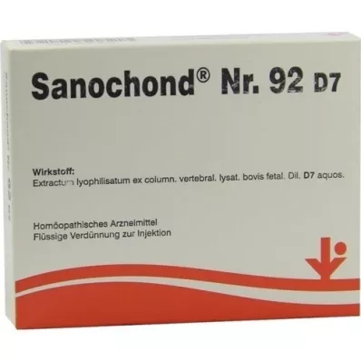 SANOCHOND No.92 D 7 Ampoules, 5X2 ml