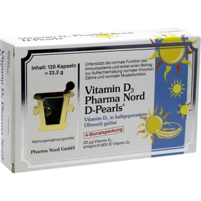 VITAMIN D3 PHARMA North 20 μg capsules, 120 pcs