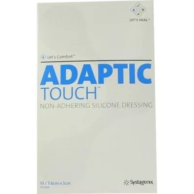 ADAPTIC Touch 5x7.6 cm non-adhesive silicone dressing, 10 pcs