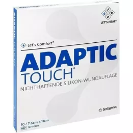 ADAPTIC Touch 7.6x11 cm non-adhesive silicone dressing, 10 pcs