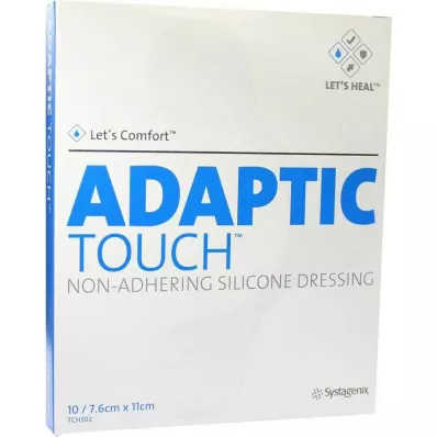 ADAPTIC Touch 7.6x11 cm non-adhesive silicone dressing, 10 pcs