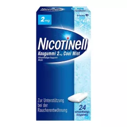 NICOTINELL Chewing gum Cool Mint 2 mg, 24 pcs