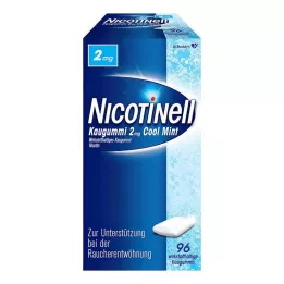 NICOTINELL Chewing gum Cool Mint 2 mg, 96 pcs