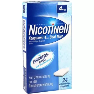 NICOTINELL Chewing gum Cool Mint 4 mg, 24 pcs