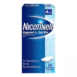 NICOTINELL Chewing gum Cool Mint 4 mg, 24 pcs