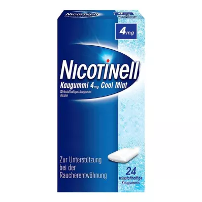 NICOTINELL Chewing gum 4 mg Cool Mint (mint flavor), 24 pcs